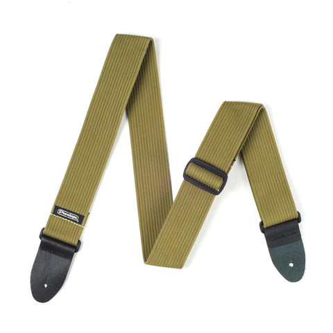 DUNLOP RIBBED COTTON OLIVE GREEN STRAP