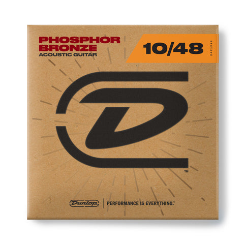 DUNLOP ACOUSTIC PHOS BRONZE GUITAR STRINGS 10-48